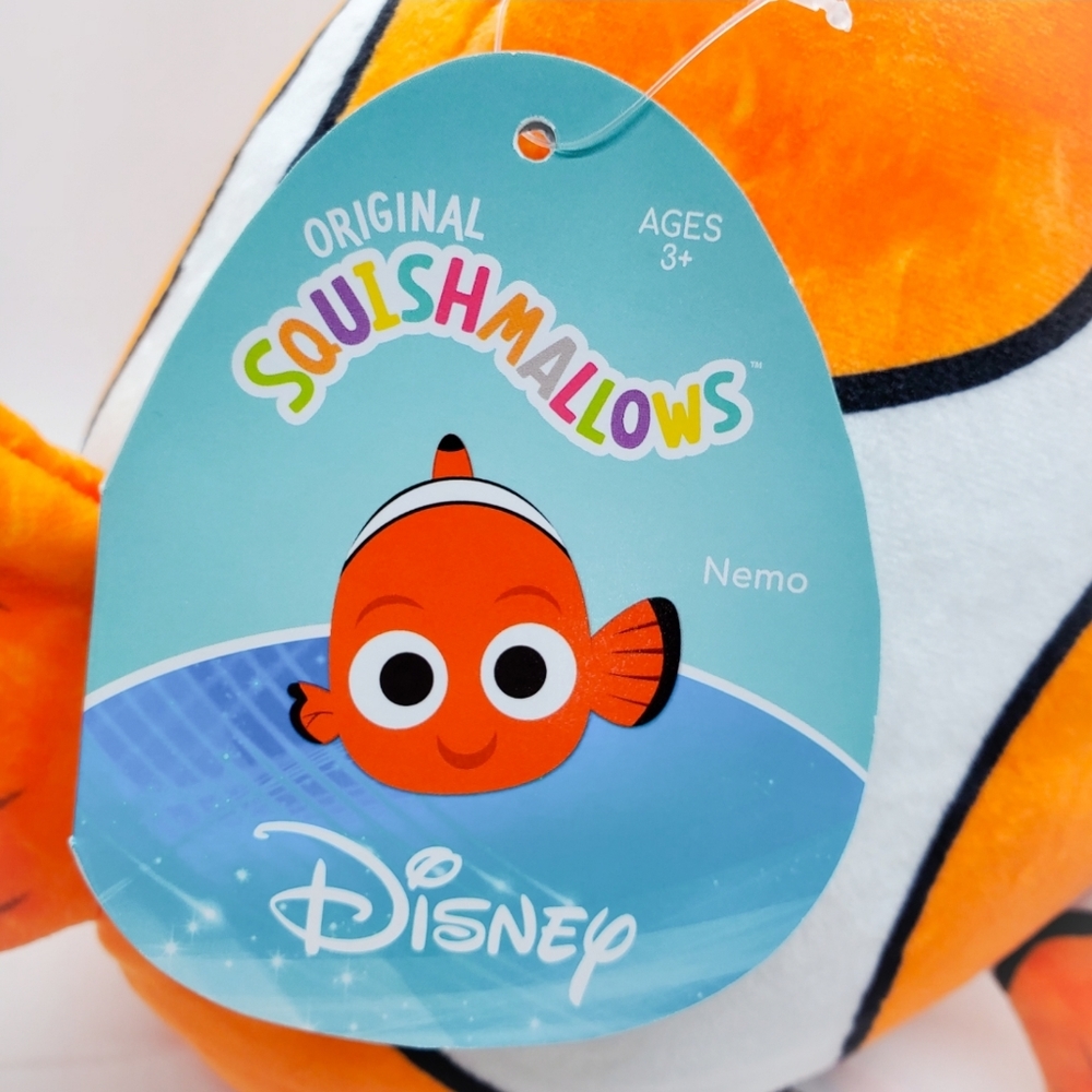 Squishmallow Finding Nemo Disney Pixar 7.5" Kellytoy Soft Plush - Picture 3 of 3